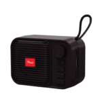 TICON BT-134 Black wireless Bluetooth speaker with portable design, carry strap and easy controls