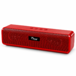 TICON BT-155 Red wireless Bluetooth speaker with sleek portable design and front speaker grille