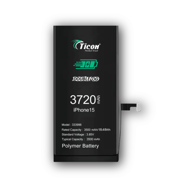 TICON Double OG iPhone 15 mobile phone battery
