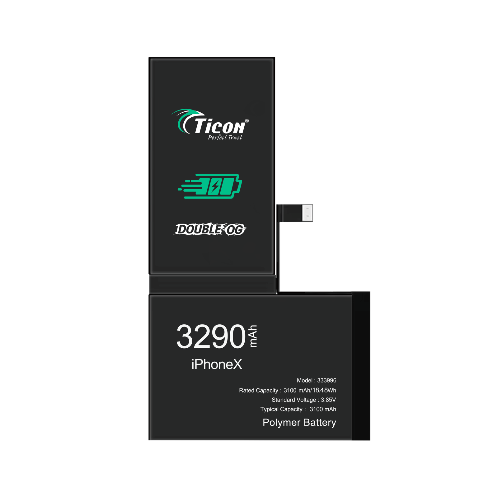 TICON Double OG iPhone X mobile battery